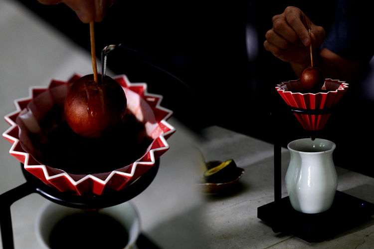 Image of On the last pour, while water remains in the slurry,...